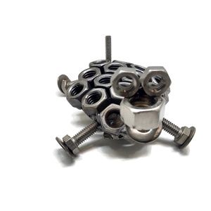Welded Scrap Metal Art Turtle or Tortoise Figurine